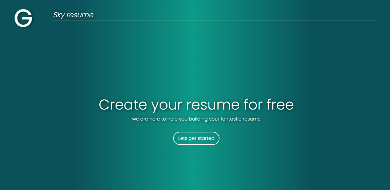 Skyresume project preview